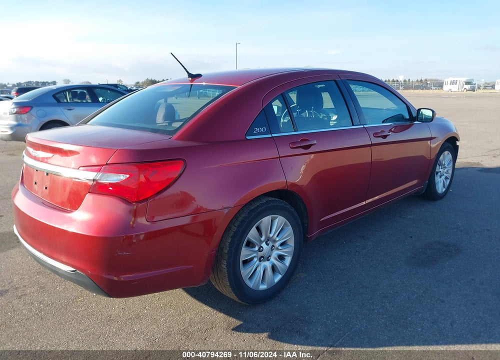 2013 CHRYSLER 200 LX VIN: 1C3CCBAG9DN767807