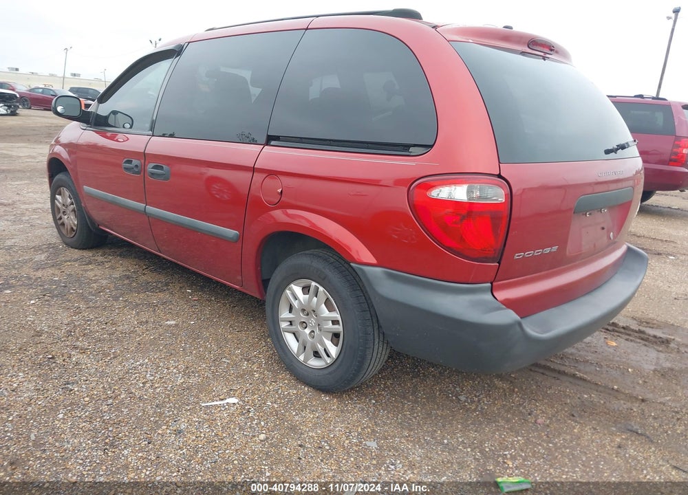 2005 DODGE CARAVAN SE VIN: 1D4GP25B05B376356