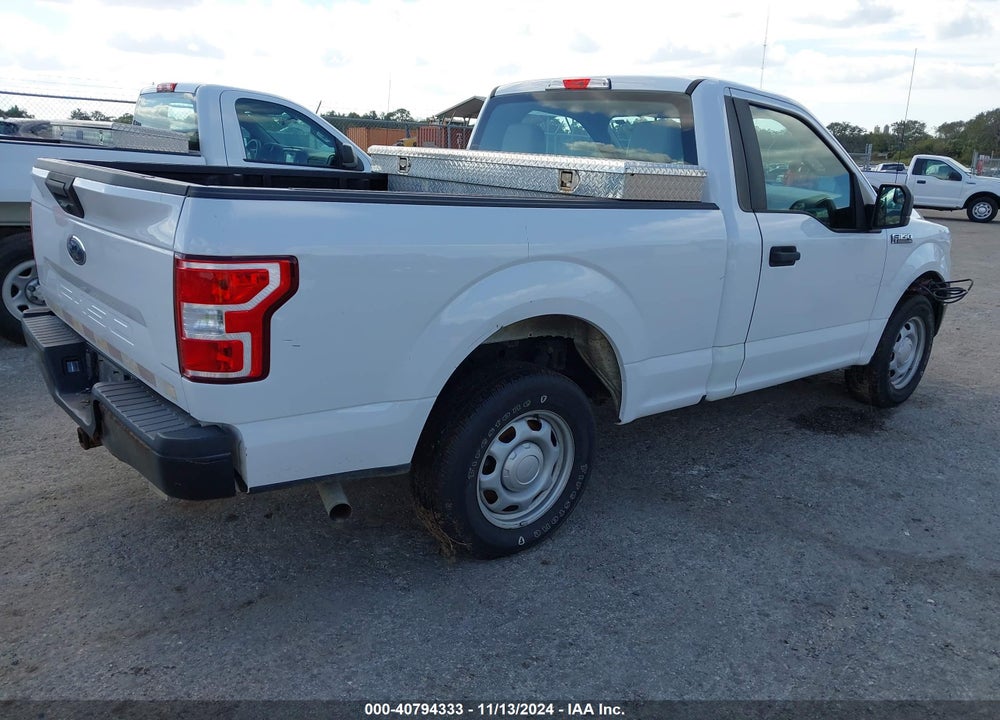 2019 FORD F-150 XL VIN: 1FTMF1CB9KKE51471