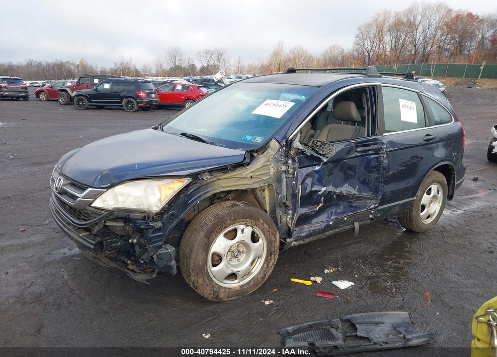 2010 HONDA CR-V LX VIN: 5J6RE4H37AL084553