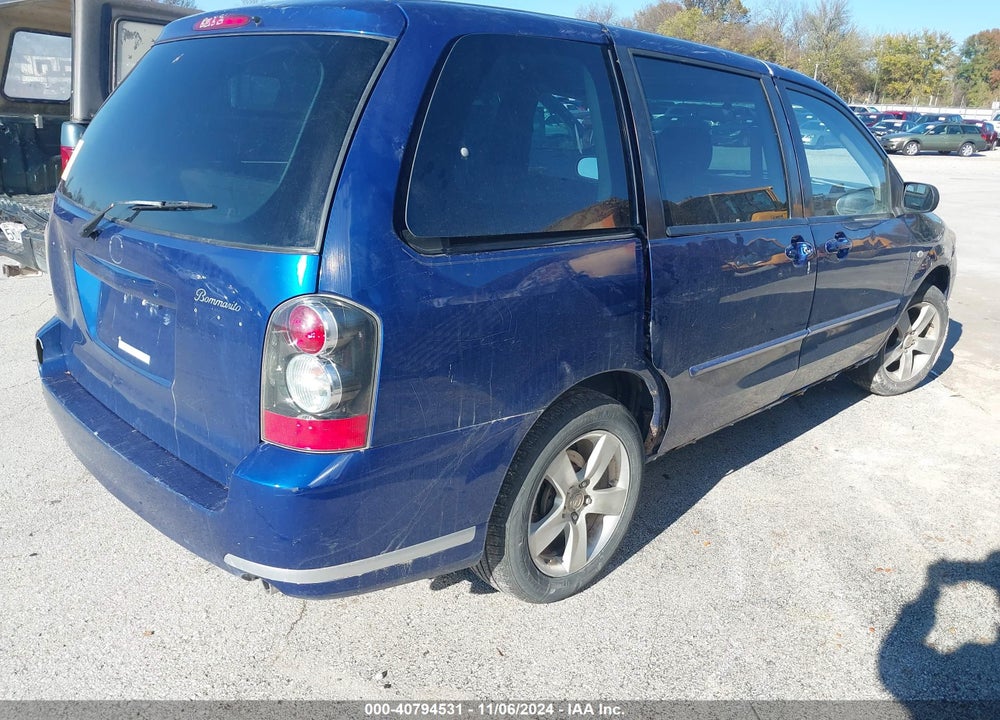 2004 MAZDA MPV ES VIN: JM3LW28J340502549