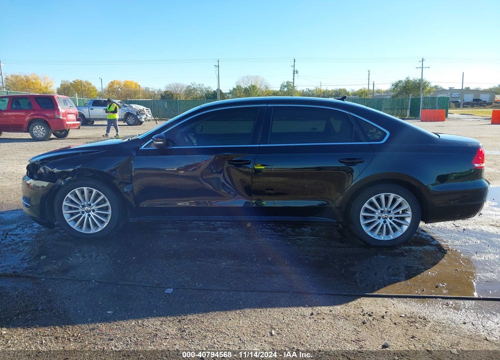2014 VOLKSWAGEN PASSAT 1.8T SE VIN: 1VWBS7A38EC104596