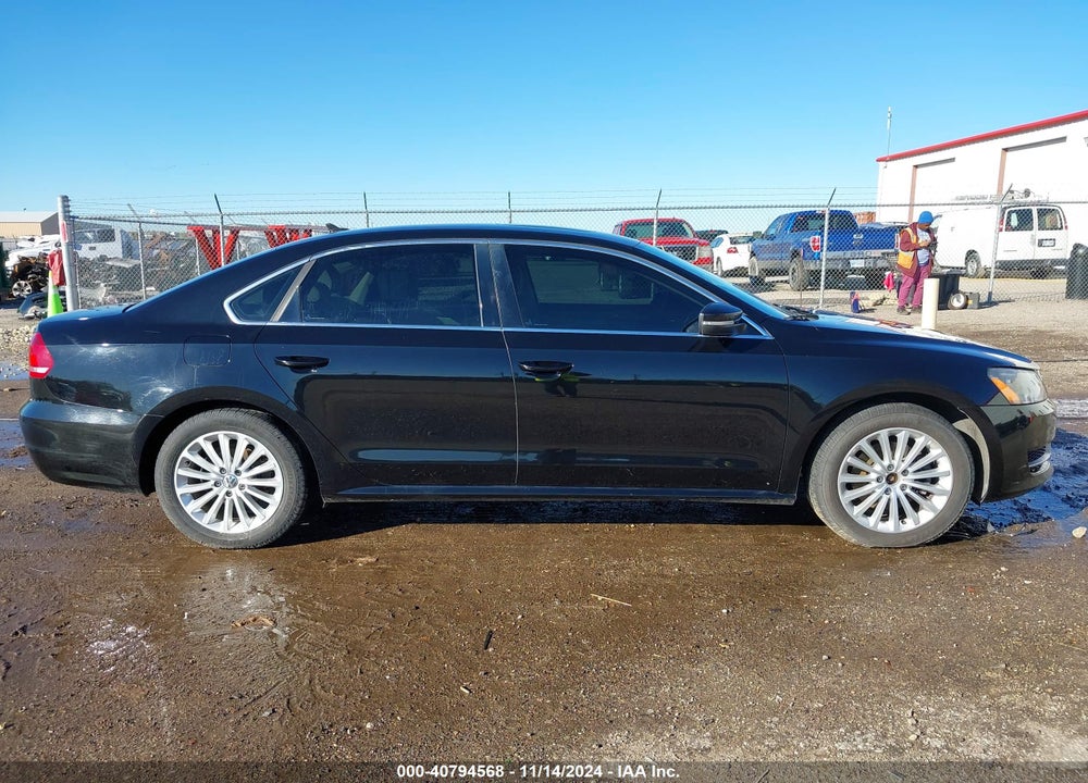 2014 VOLKSWAGEN PASSAT 1.8T SE VIN: 1VWBS7A38EC104596