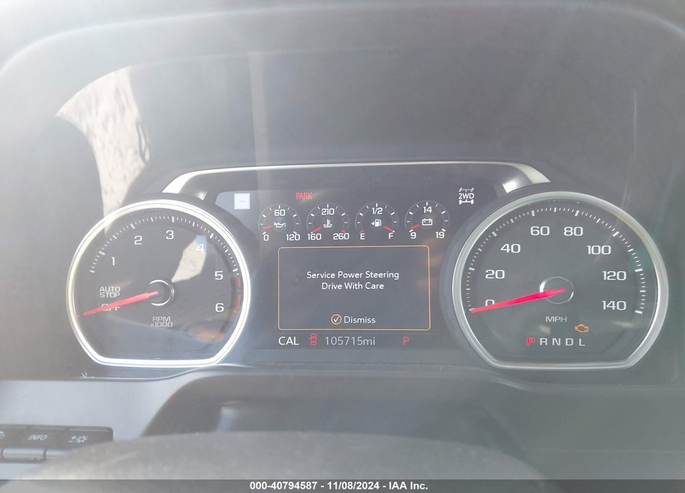 2020 CHEVROLET SILVERADO 1500 4WD STANDARD BED LTZ VIN: 3GCUYGET8LG216040