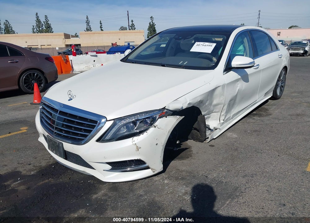 2015 MERCEDES-BENZ S 550 4MATIC VIN: WDDUG8FB4FA145796