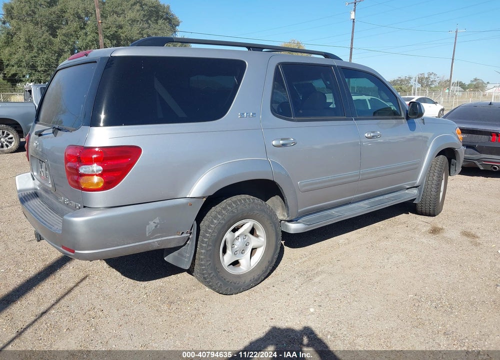 2002 TOYOTA SEQUOIA SR5 V8 VIN: 5TDBT44A22S084848