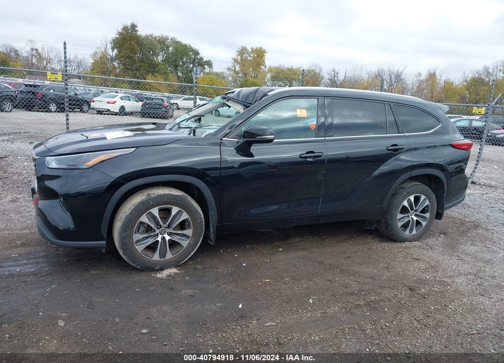 2022 TOYOTA HIGHLANDER VIN: 5TDGZRBH7NS564695