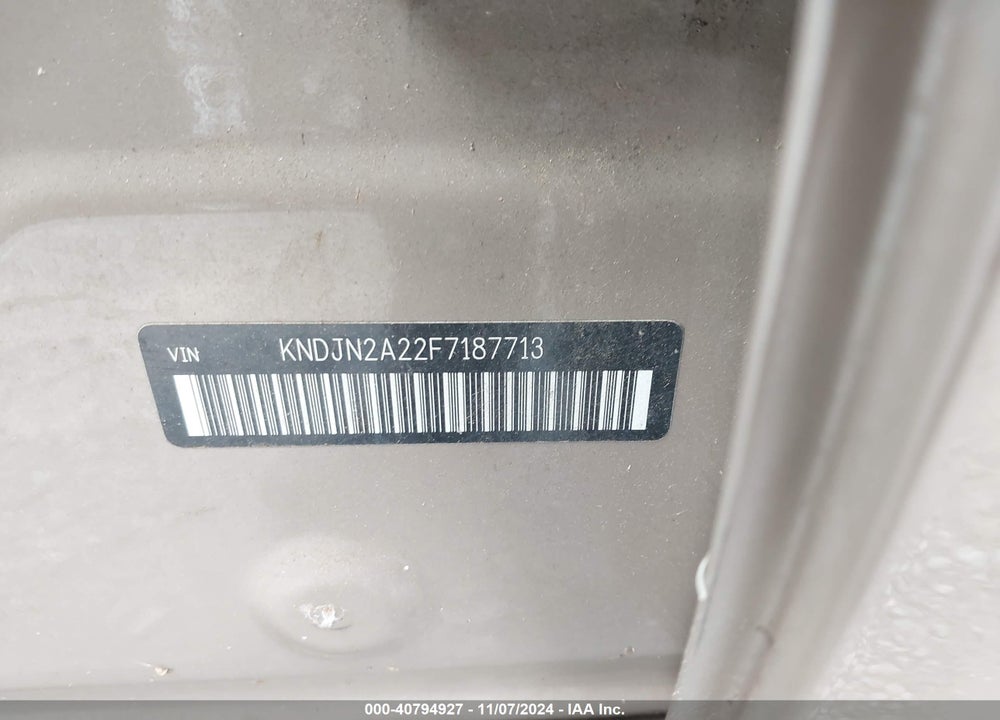 2015 KIA SOUL VIN: KNDJN2A22F7187713