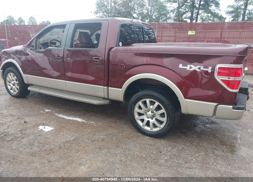 2009 FORD F-150 FX4/KING RANCH/LARIAT/PLATINUM/XL/XLT VIN: 1FTPW14V39KA83790