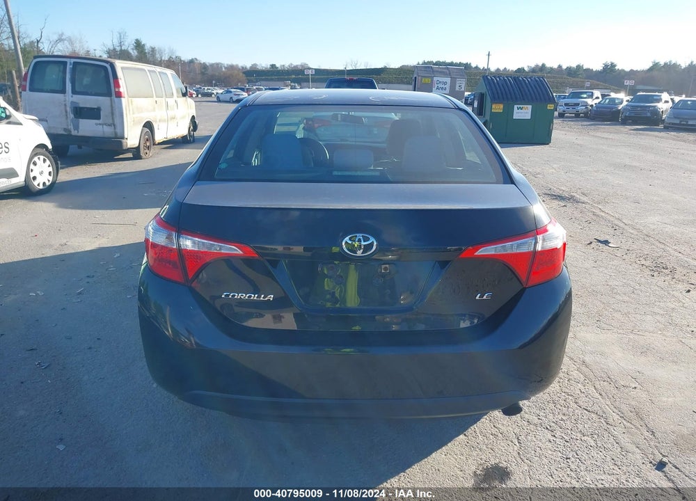 2015 TOYOTA COROLLA LE VIN: 2T1BURHE2FC401999