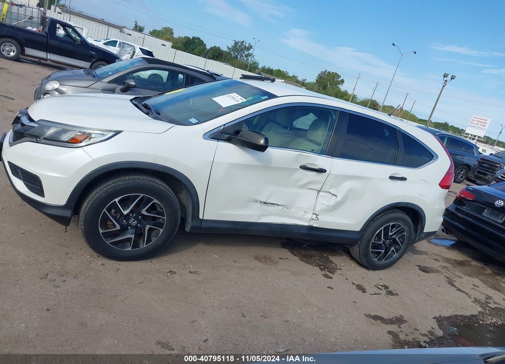 2016 HONDA CR-V SE VIN: 5J6RM4H42GL107998