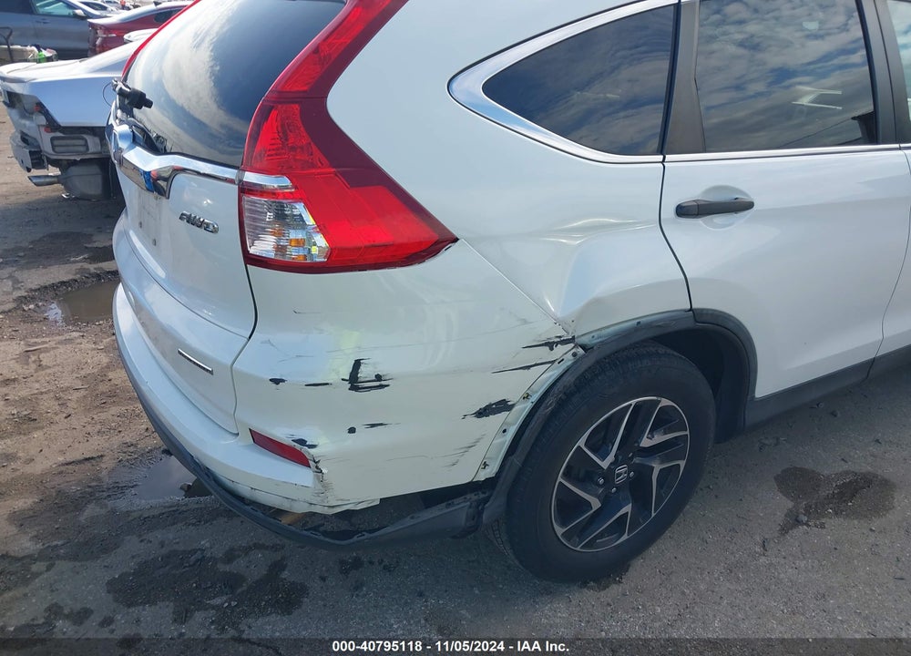 2016 HONDA CR-V SE VIN: 5J6RM4H42GL107998