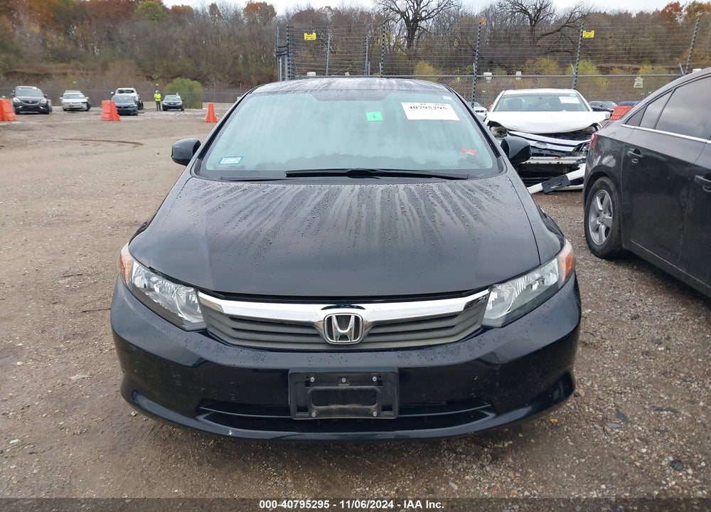 2012 HONDA CIVIC LX VIN: 19XFB2F55CE073928