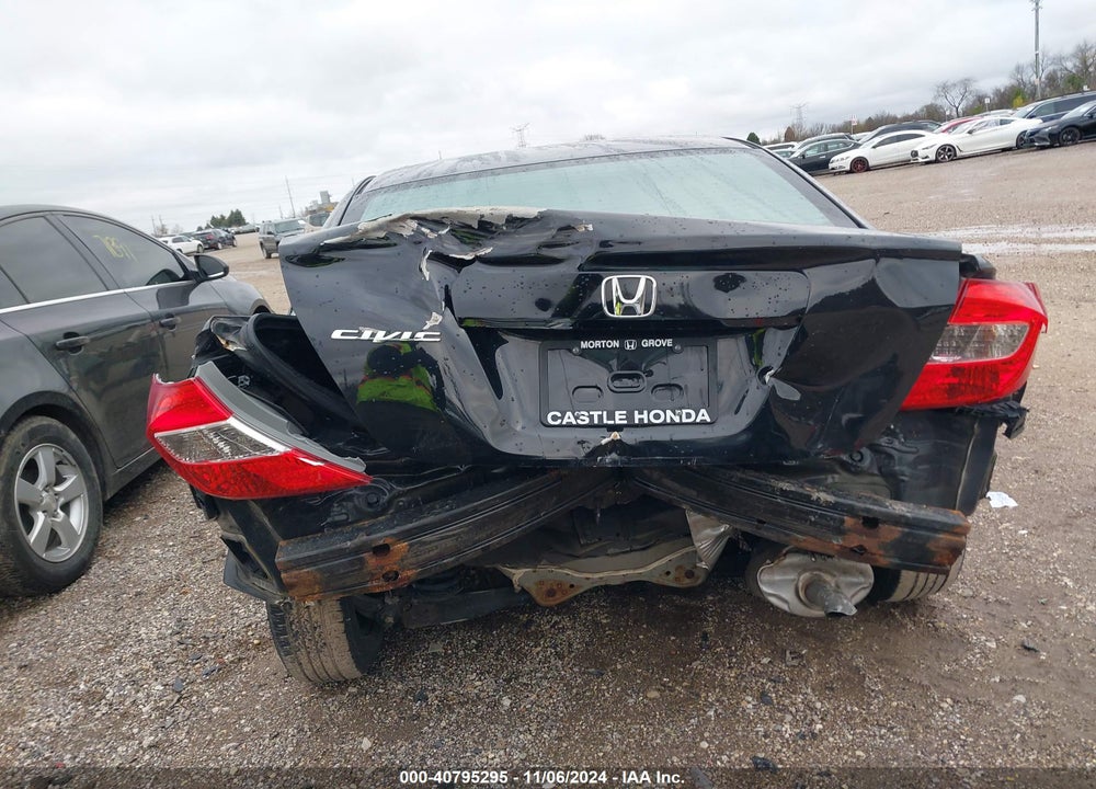 2012 HONDA CIVIC LX VIN: 19XFB2F55CE073928