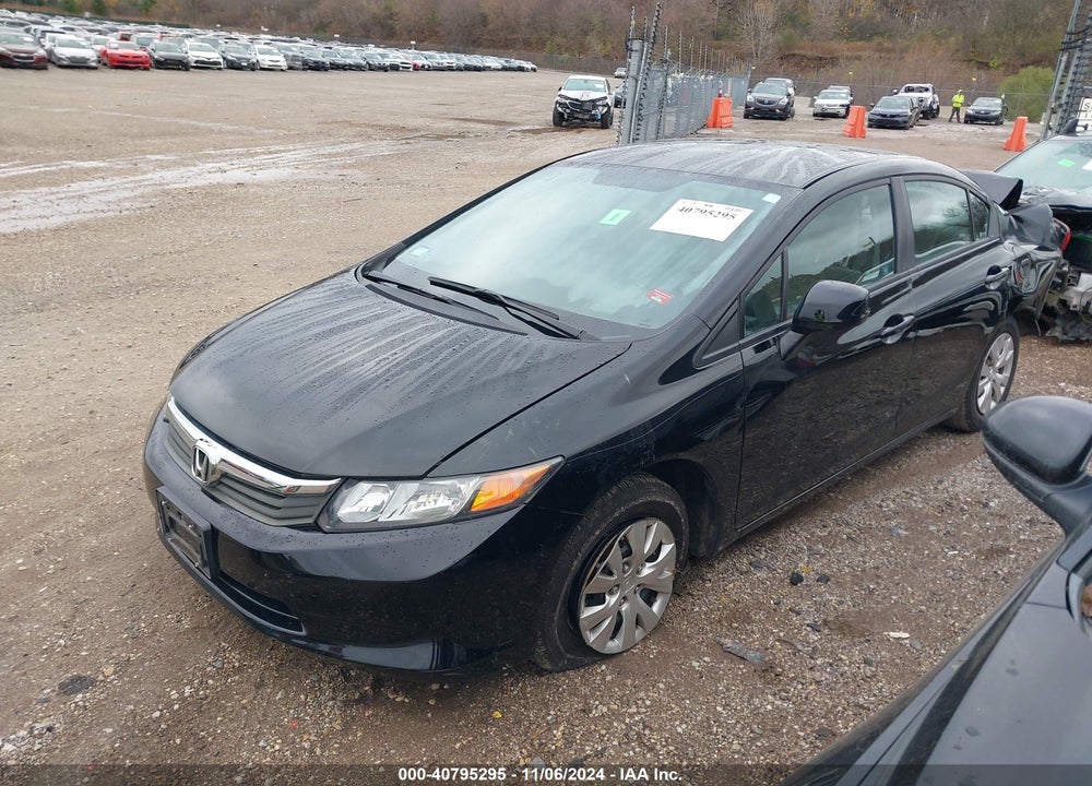 2012 HONDA CIVIC LX VIN: 19XFB2F55CE073928