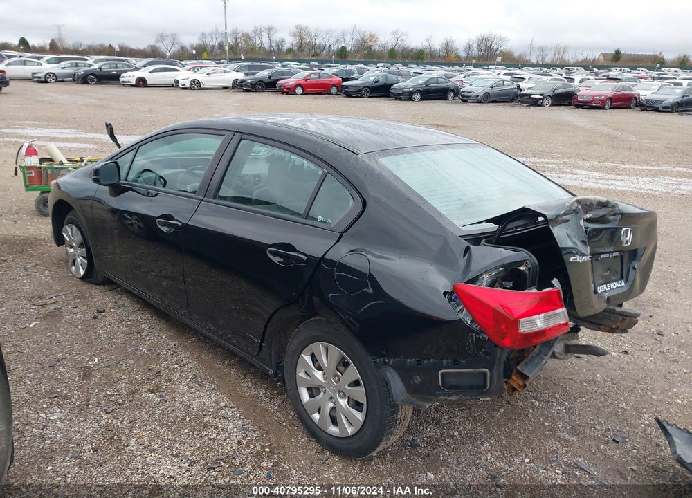 2012 HONDA CIVIC LX VIN: 19XFB2F55CE073928