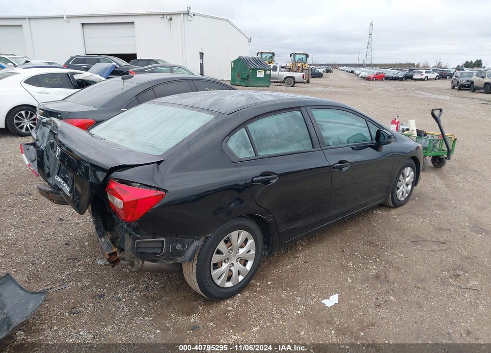 2012 HONDA CIVIC LX VIN: 19XFB2F55CE073928