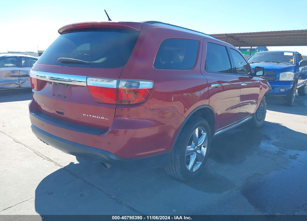 2011 DODGE DURANGO CITADEL VIN: 1D4RD5GG9BC652938