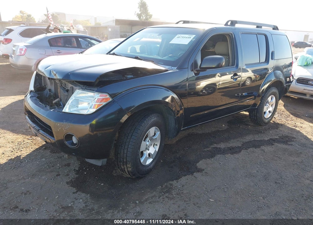 2008 NISSAN PATHFINDER VIN: 5N1AR18U98C621220