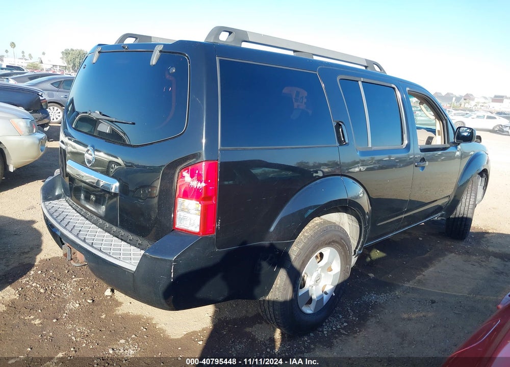 2008 NISSAN PATHFINDER VIN: 5N1AR18U98C621220