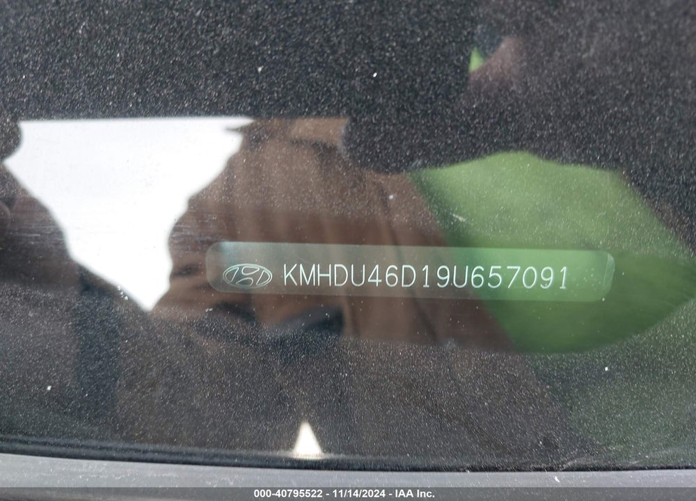 2009 HYUNDAI ELANTRA SE VIN: KMHDU46D19U657091
