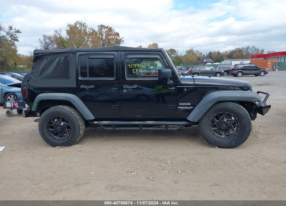 2016 JEEP WRANGLER UNLIMITED SPORT VIN: 1C4BJWDG3GL120321