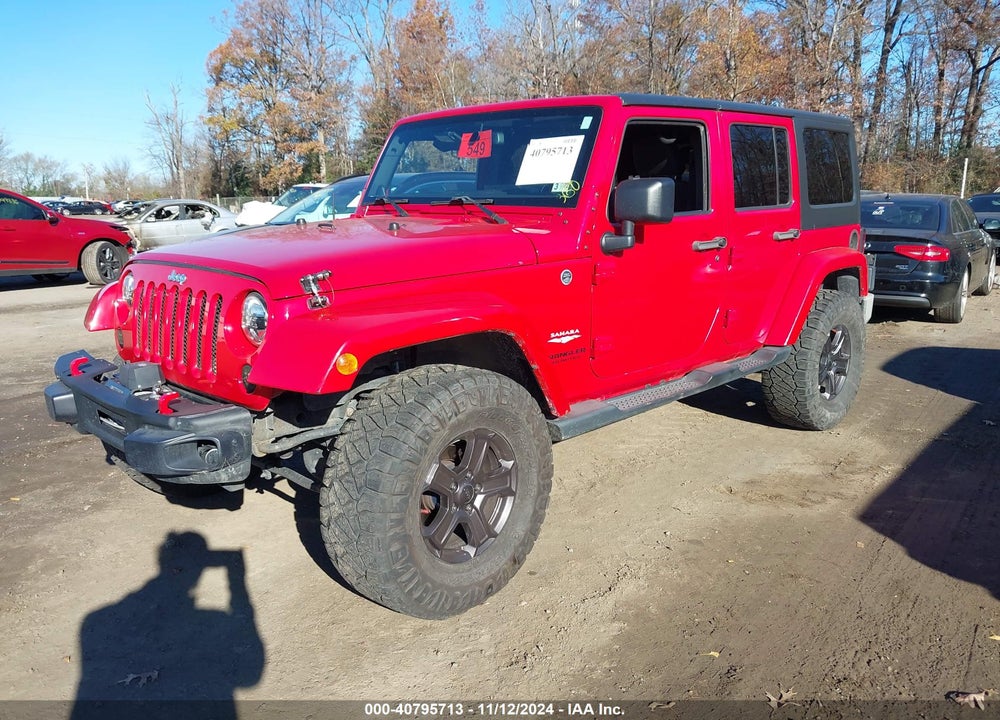 2013 JEEP WRANGLER UNLIMITED SAHARA VIN: 1C4BJWEG5DL706951