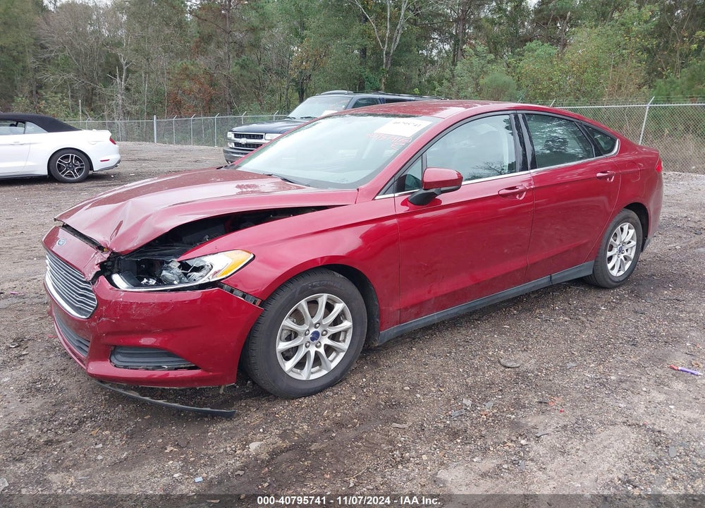 2015 FORD FUSION S VIN: 3FA6P0G77FR123530