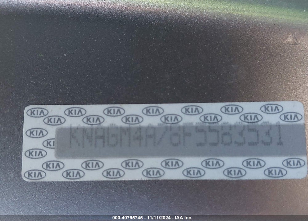 2015 KIA OPTIMA LX VIN: KNAGM4A78F5583531