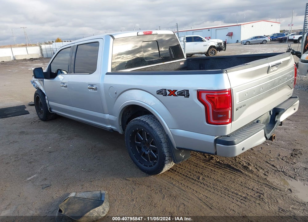2016 FORD F-150 PLATINUM VIN: 1FTEW1EF4GFA72298