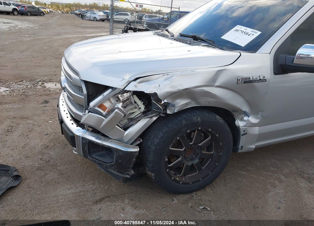 2016 FORD F-150 PLATINUM VIN: 1FTEW1EF4GFA72298