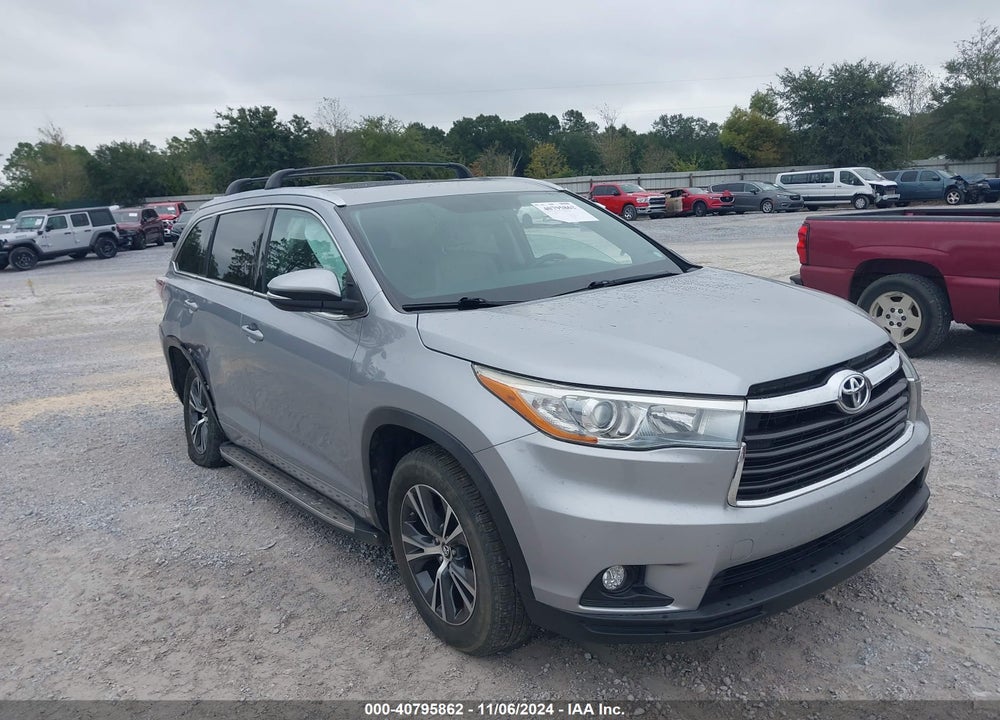 2016 TOYOTA HIGHLANDER XLE V6 VIN: 5TDKKRFH7GS507151