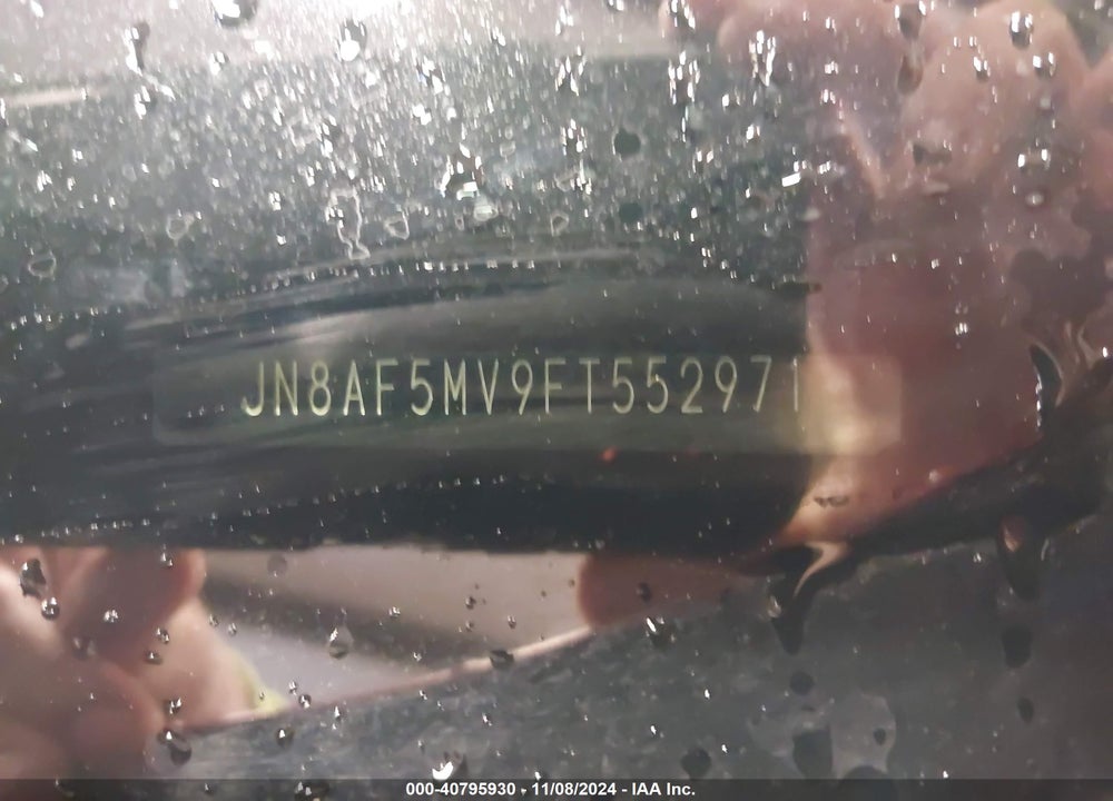 2015 NISSAN JUKE SV VIN: JN8AF5MV9FT552971