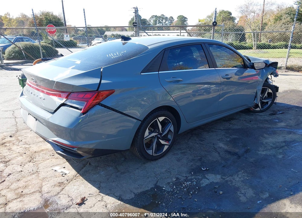 2022 HYUNDAI ELANTRA SEL VIN: KMHLN4AG6NU344834
