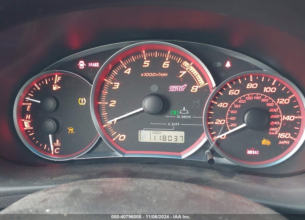 2011 SUBARU IMPREZA WRX STI VIN: JF1GV8J65BL523569