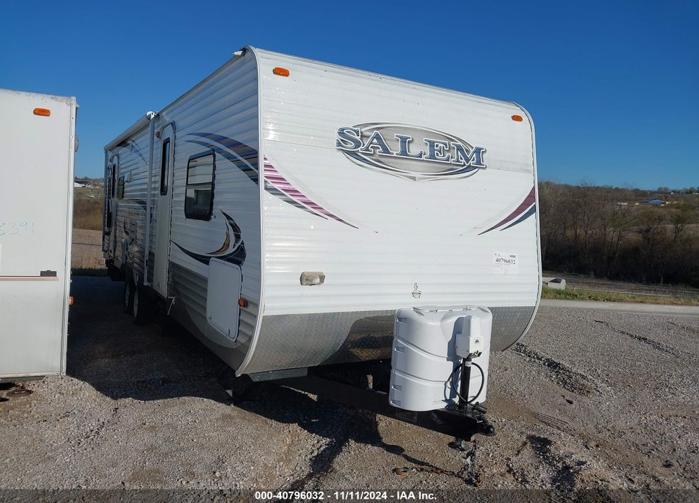 2012 FOREST RIVER SALEM TRAVEL TRAILER VIN: 4X4TSMC26CA304244