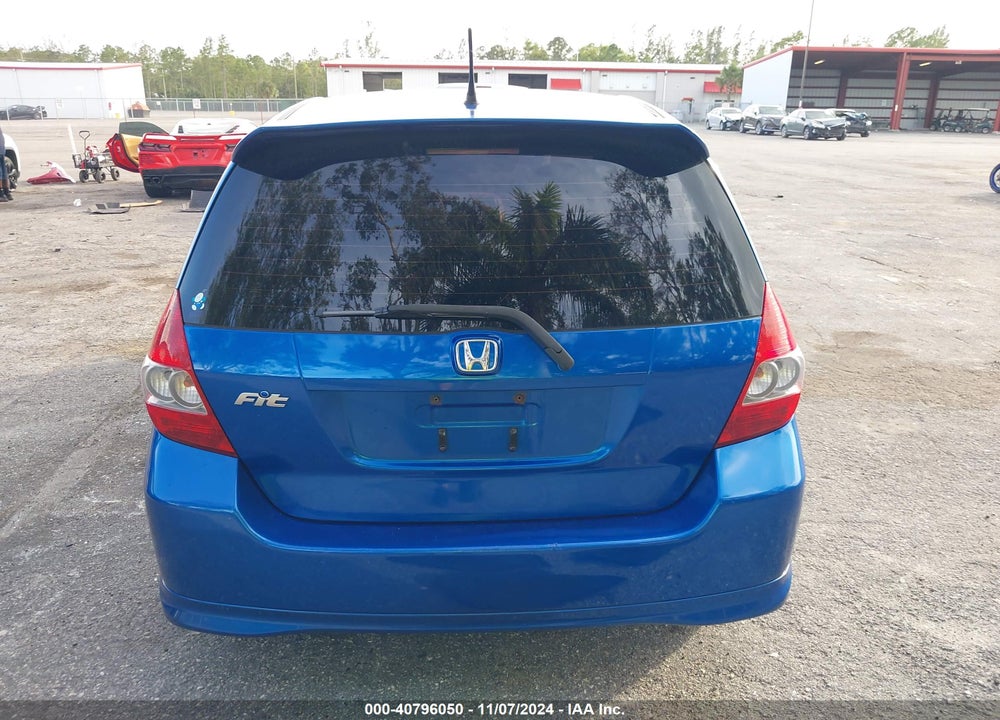2007 HONDA FIT SPORT VIN: JHMGD37607S054149