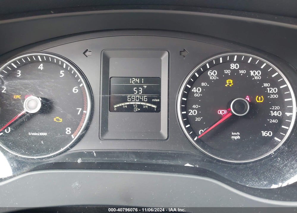2012 VOLKSWAGEN JETTA 2.5L SE VIN: 3VWDP7AJ6CM405565
