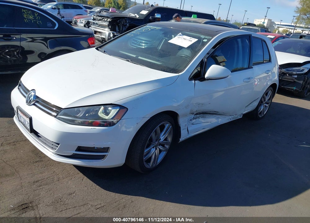 2015 VOLKSWAGEN GOLF TSI SEL 4-DOOR VIN: 3VW217AU4FM075089