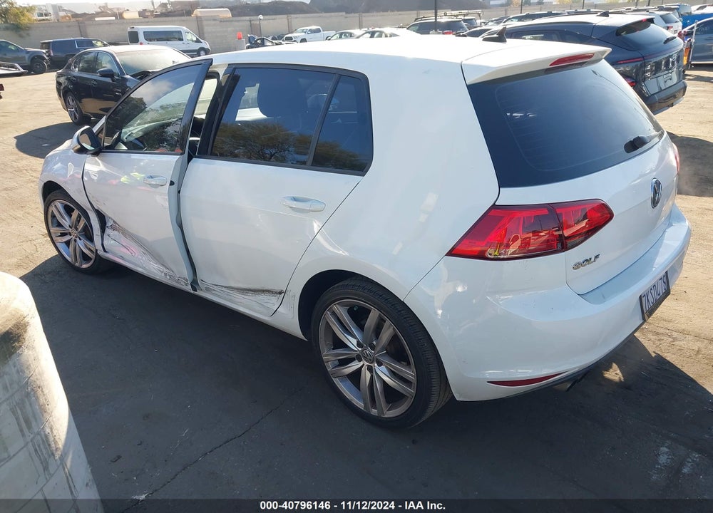 2015 VOLKSWAGEN GOLF TSI SEL 4-DOOR VIN: 3VW217AU4FM075089