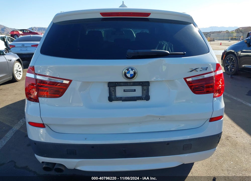 2013 BMW X3 XDRIVE28I VIN: 5UXWX9C54D0A28506