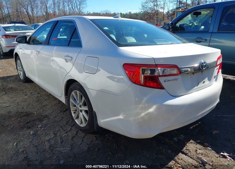 2012 TOYOTA CAMRY HYBRID XLE VIN: 4T1BD1FK0CU037926