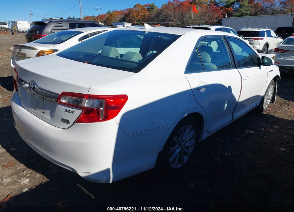 2012 TOYOTA CAMRY HYBRID XLE VIN: 4T1BD1FK0CU037926