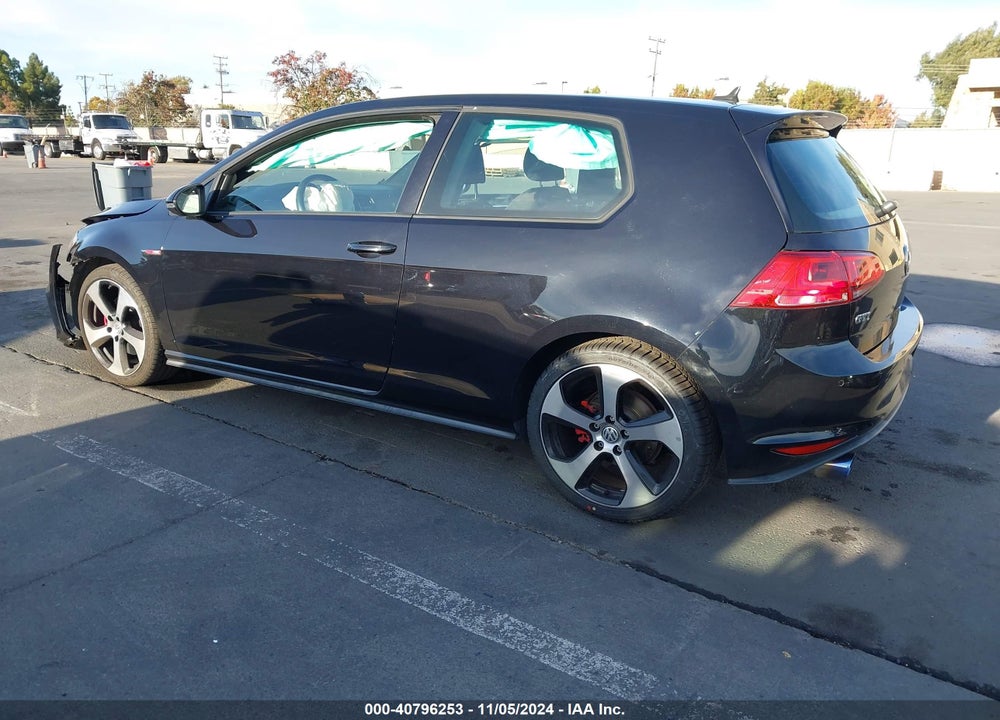 2015 VOLKSWAGEN GOLF GTI 2.0T S 2-DOOR VIN: 3VWYT7AU5FM072240