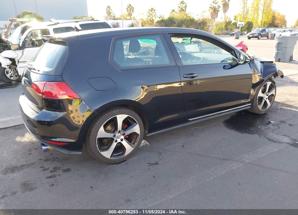 2015 VOLKSWAGEN GOLF GTI 2.0T S 2-DOOR VIN: 3VWYT7AU5FM072240