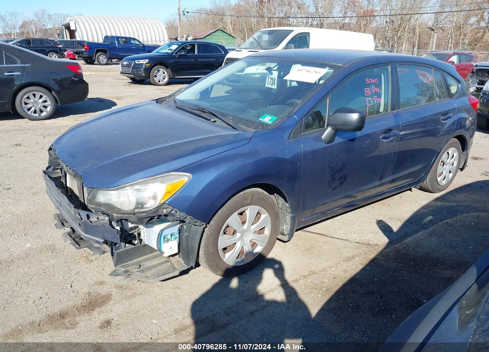 2012 SUBARU IMPREZA 2.0I VIN: JF1GPAA68CH216595