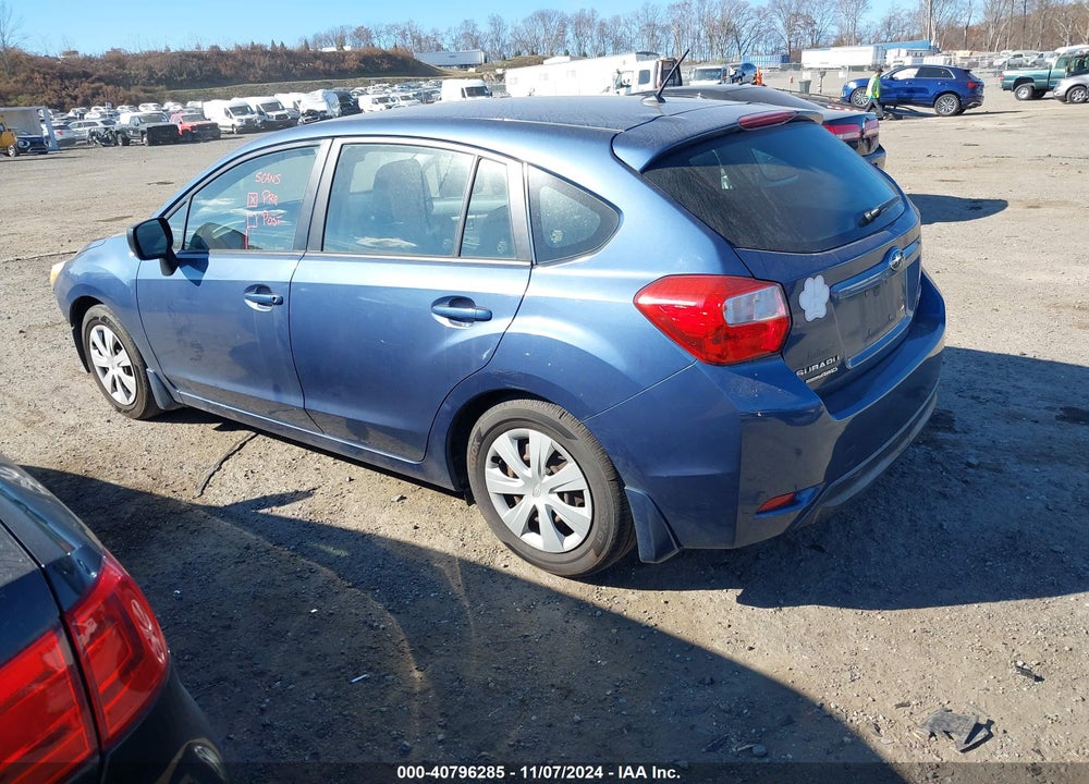 2012 SUBARU IMPREZA 2.0I VIN: JF1GPAA68CH216595
