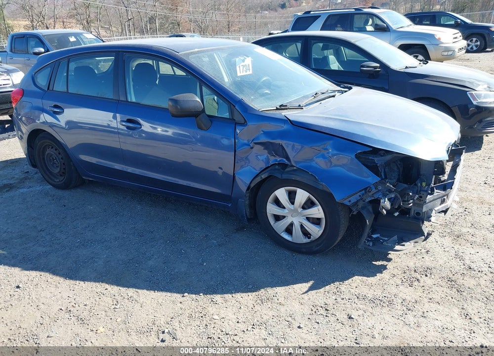 2012 SUBARU IMPREZA 2.0I VIN: JF1GPAA68CH216595