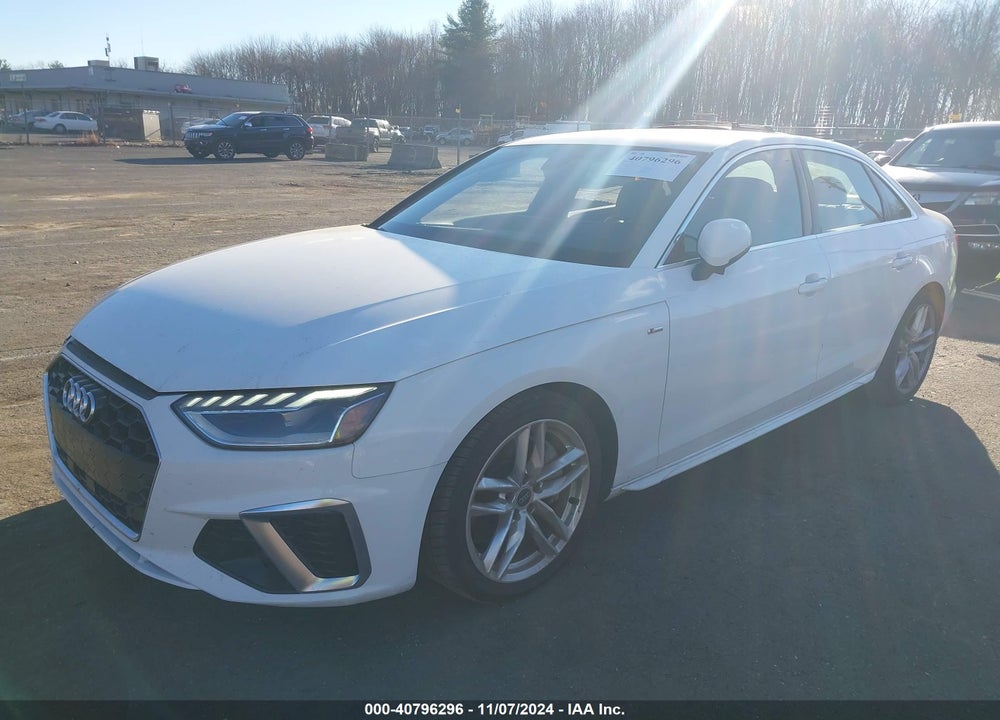 2022 AUDI A4 PREMIUM PLUS 45 TFSI S LINE QUATTRO S TRONIC VIN: WAUEAAF48NN009927