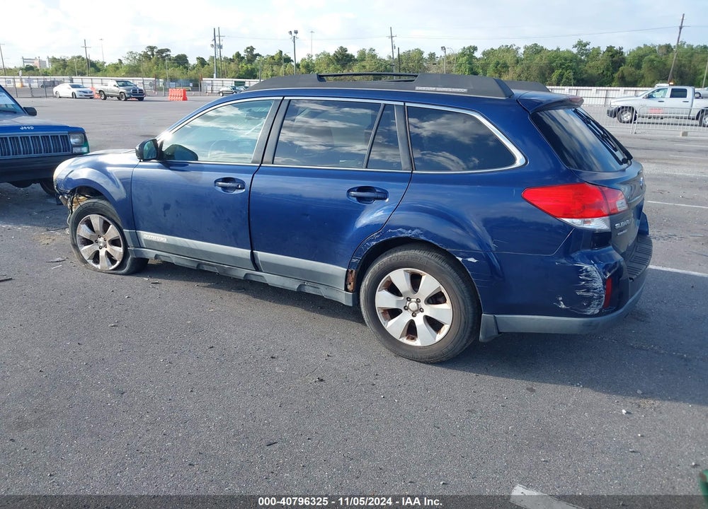 2011 SUBARU OUTBACK 2.5I PREMIUM VIN: 4S4BRBCC5B3404103